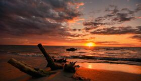 Krong Beach under Sunset Cambodia